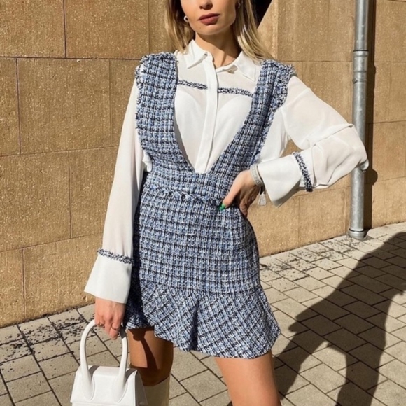 ZARA Blue Tweed Set - Picture 4 of 13